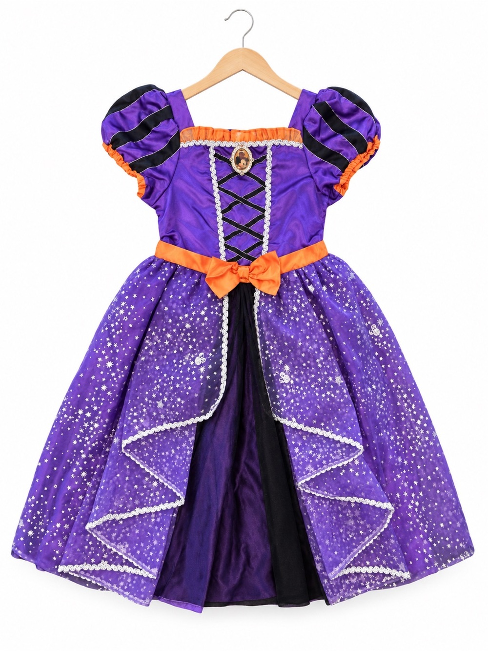 Disney Store Minnie Mouse Witch Costume Dress Purple Halloween Girls size 9/10